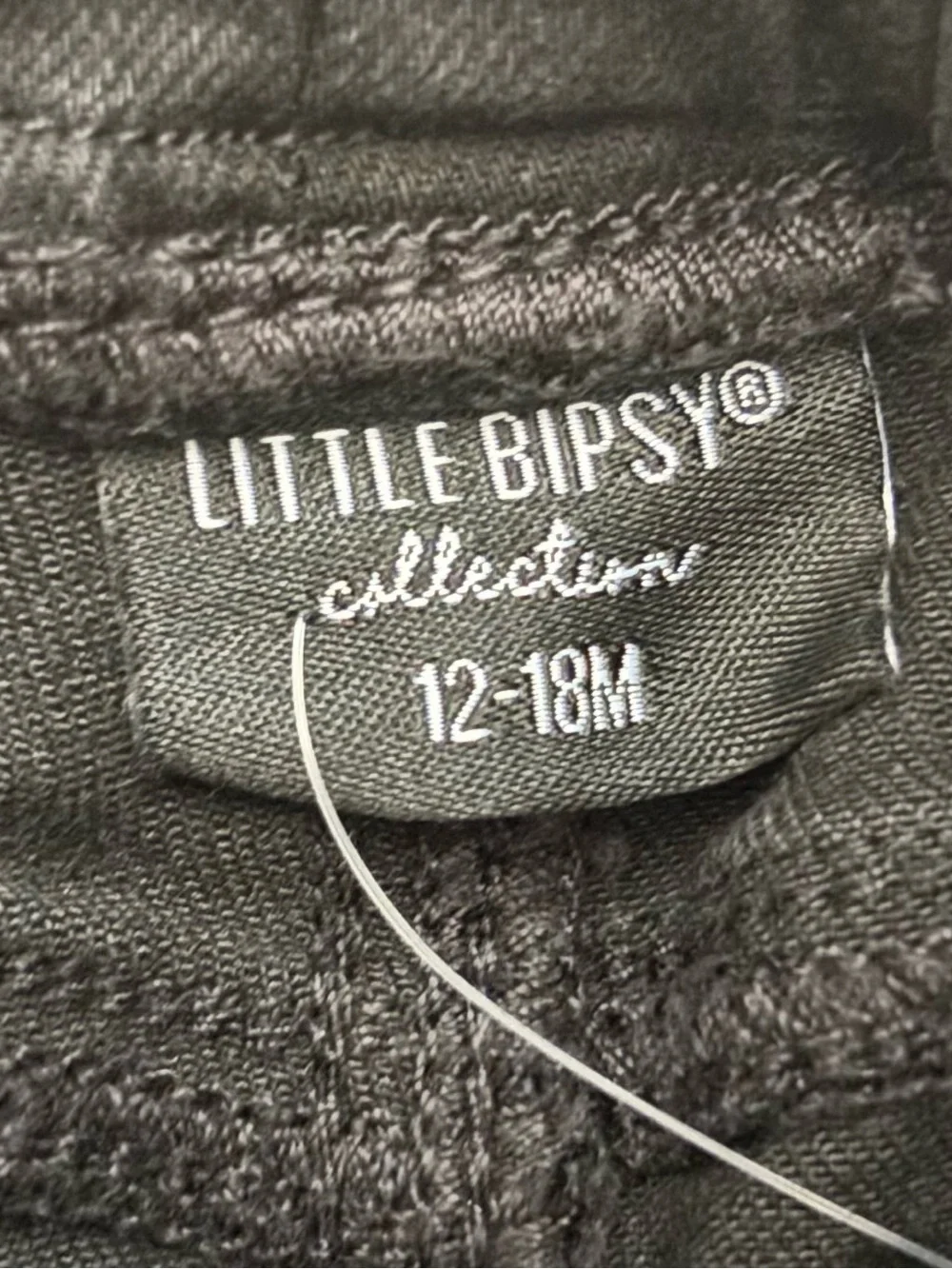 NWT Little Bipsy Two-Pack Distressed Denim Shorts in Light Blue & Black